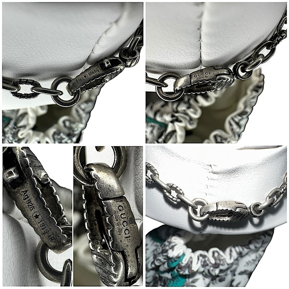 Gucci Interlocking GG Rope Sterling Silver Necklace Full Inclusion (NWOT) - Picture 8 of 10